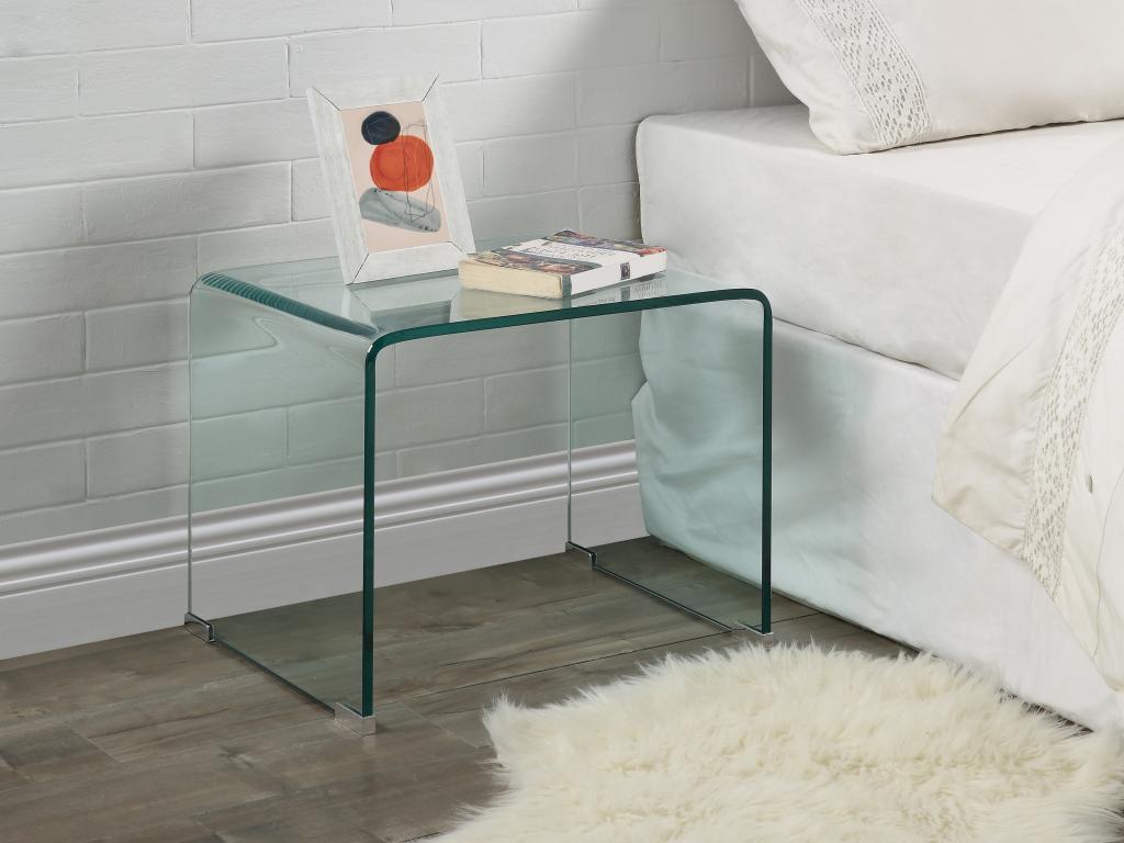 2er-Set Nachttische - Glas - SUZANA günstig online kaufen