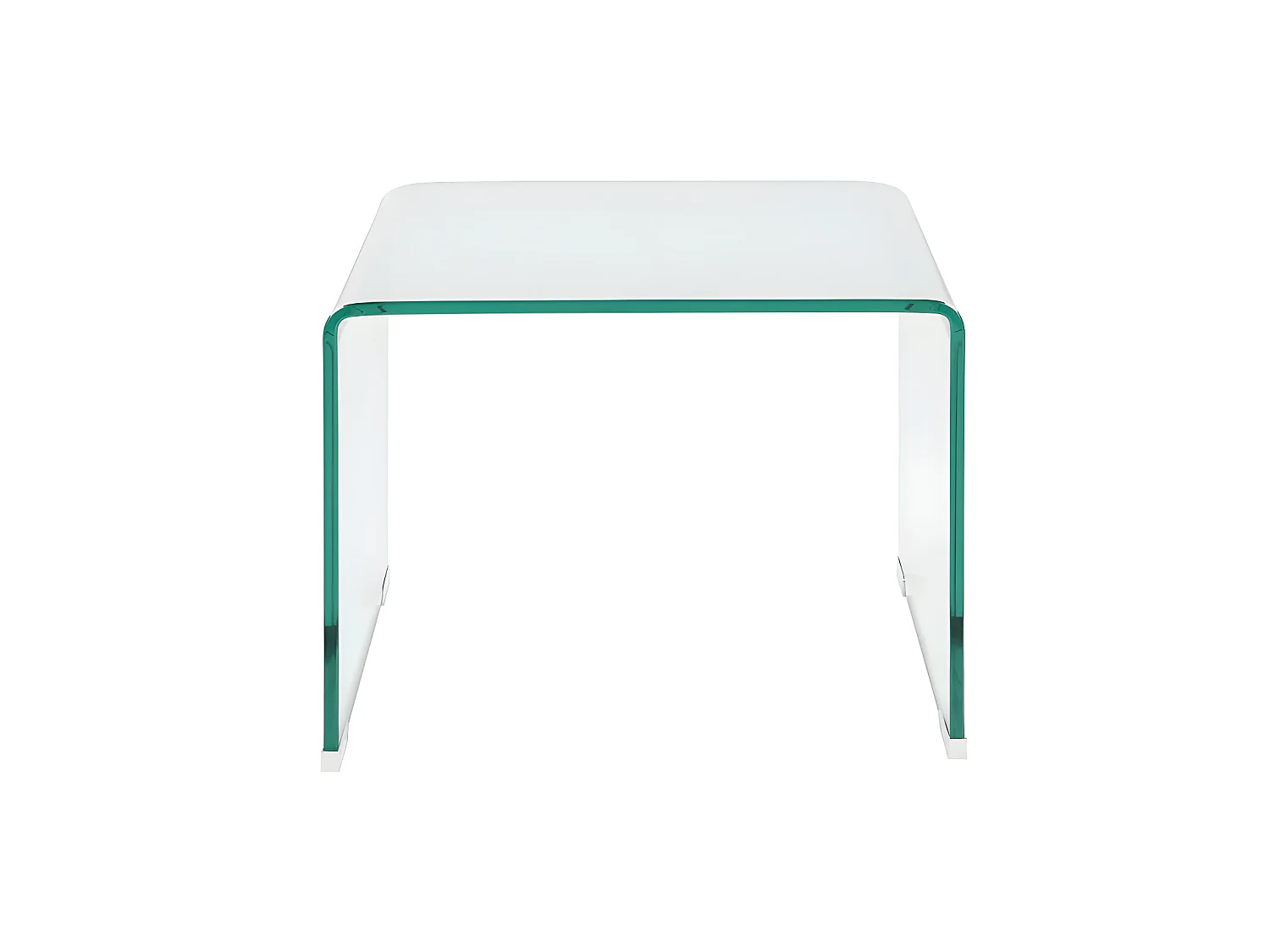 Sæt med 2 natborde - Buet hærdet glas - SUZANA