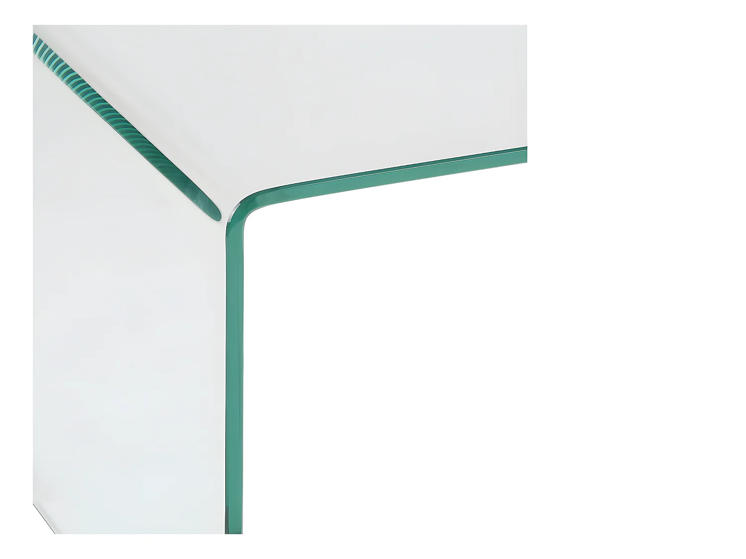 Sæt med 2 natborde - Buet hærdet glas - SUZANA