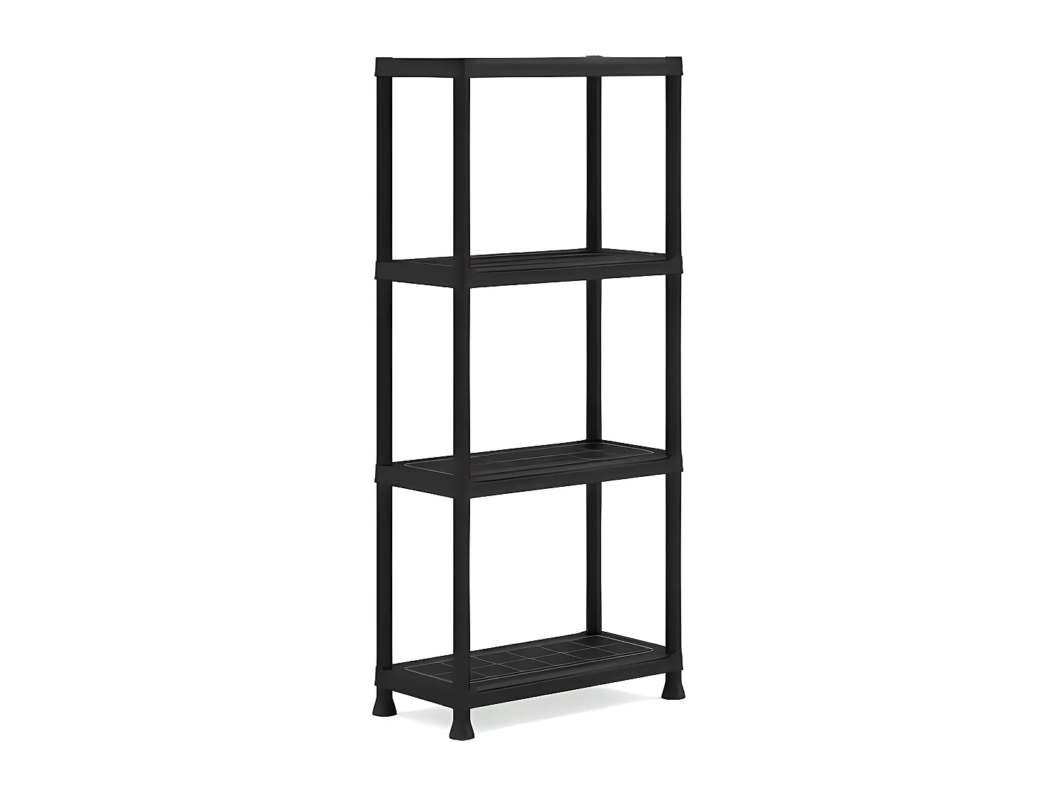 KETER | ETAGERE PLUS 60/4, Etageres, Noir, 60 x 30 x 135 cm