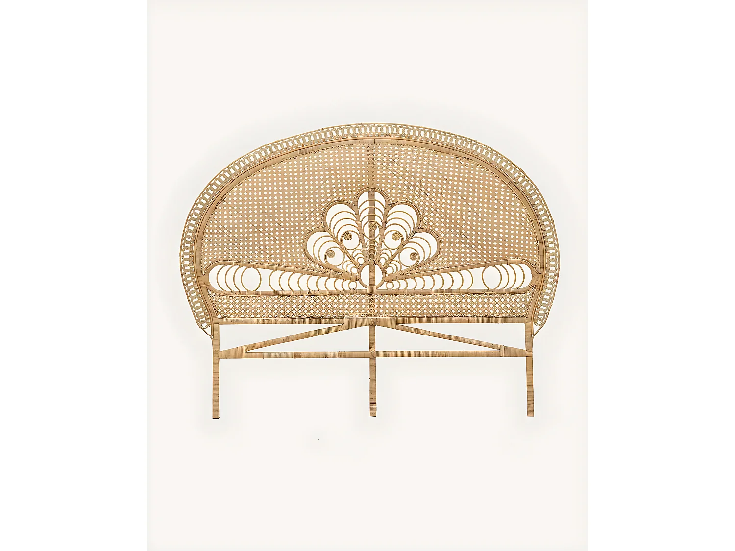 Coco - Tête de lit en rotin tressé