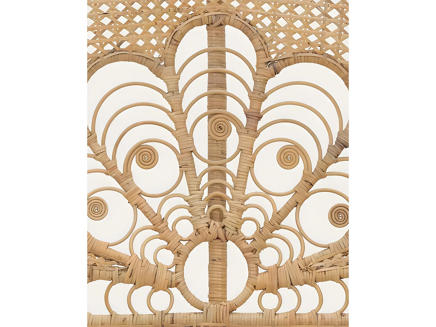 Coco - Tête de lit en rotin tressé