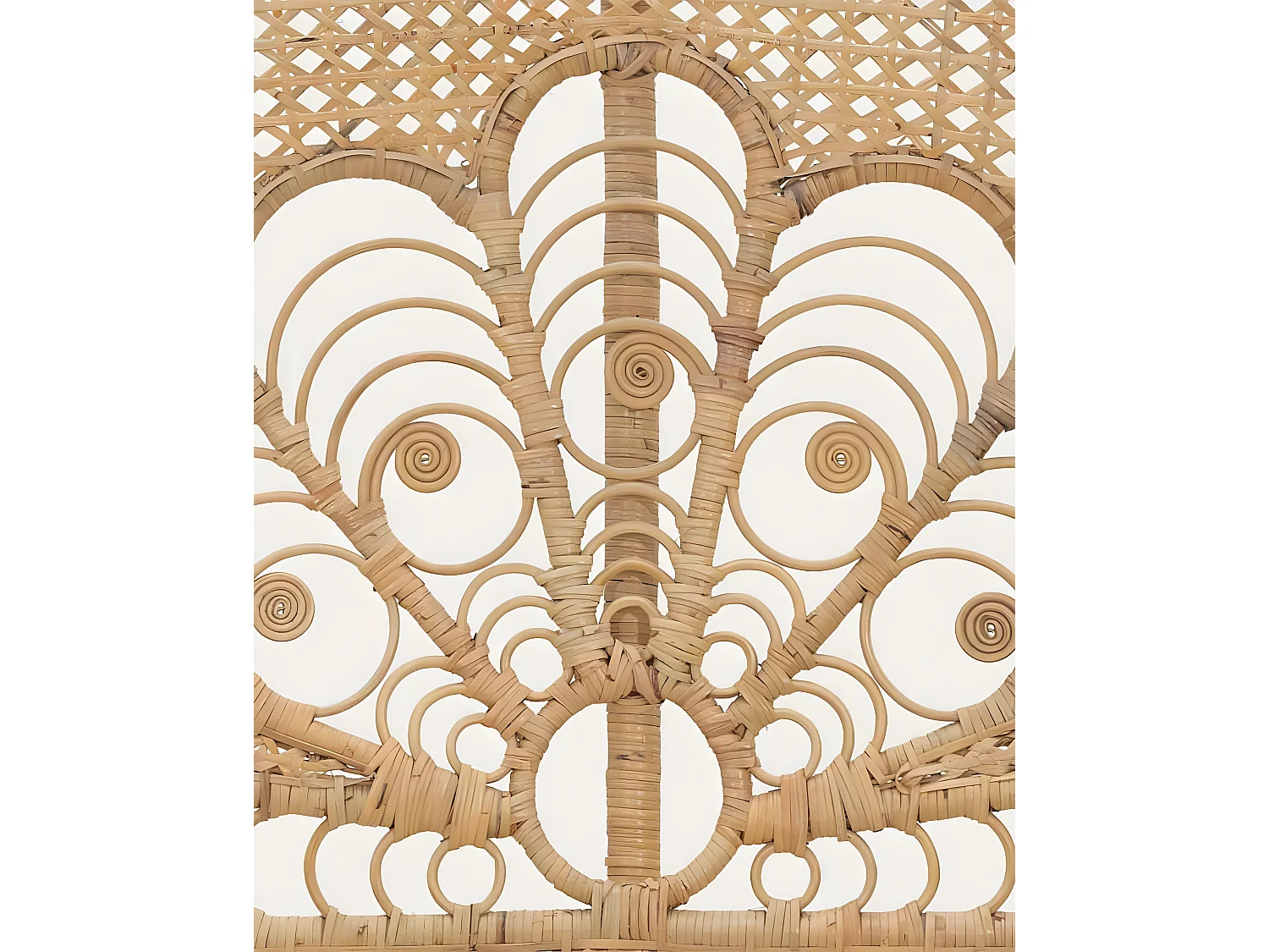 Coco - Tête de lit en rotin tressé