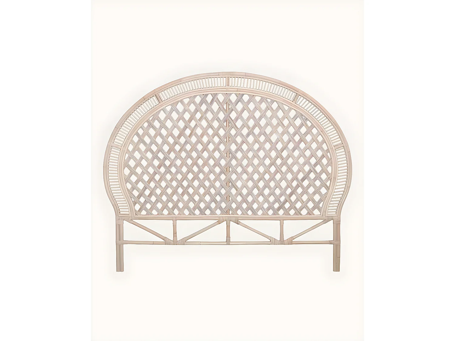 Crown - Tête de lit en rotin tressé