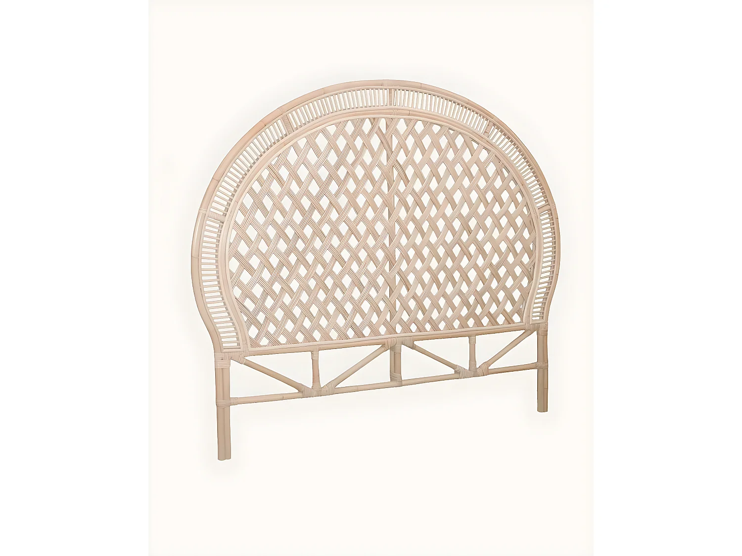 Crown - Tête de lit en rotin tressé