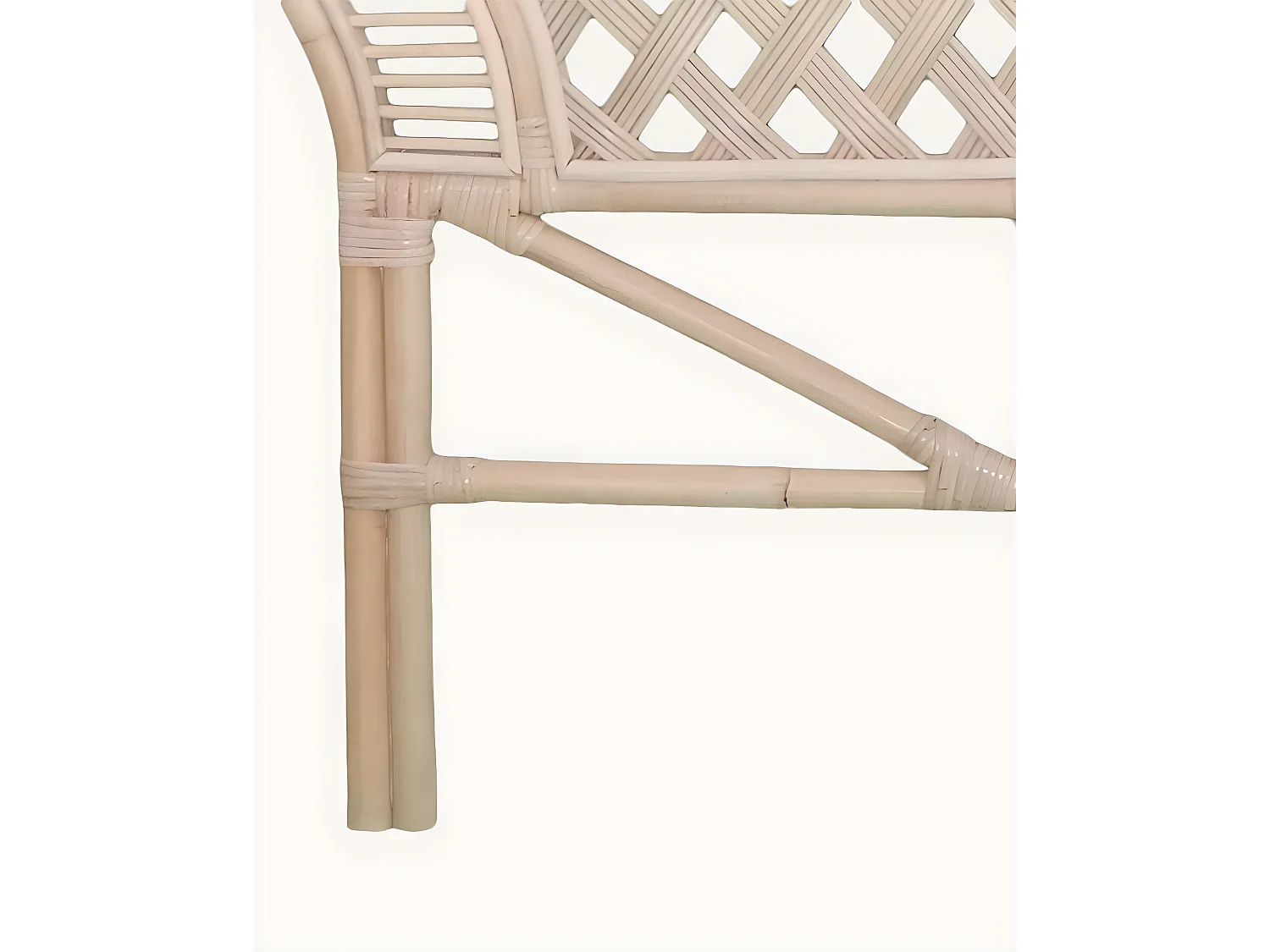 Crown - Tête de lit en rotin tressé