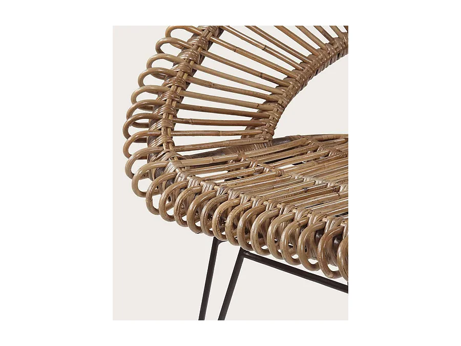 Chiang Mai - Fauteuil rond en rotin tressé