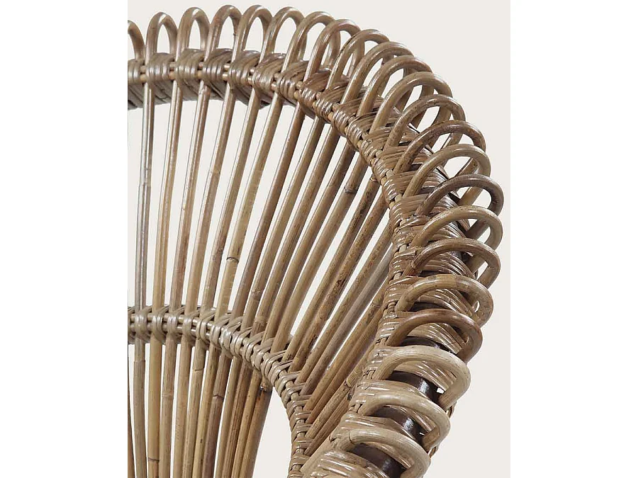 Chiang Mai - Fauteuil rond en rotin tressé