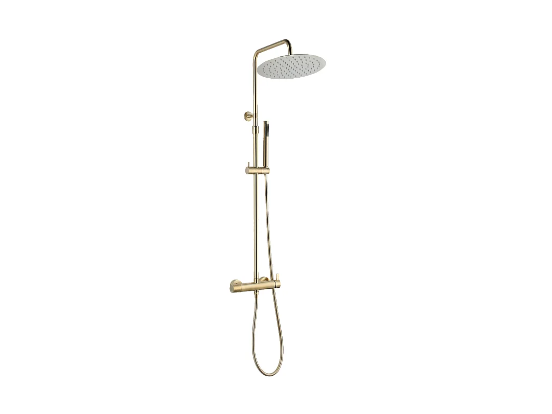 Delice II colonne de douche mécanique or brossé 300 - Essebagno