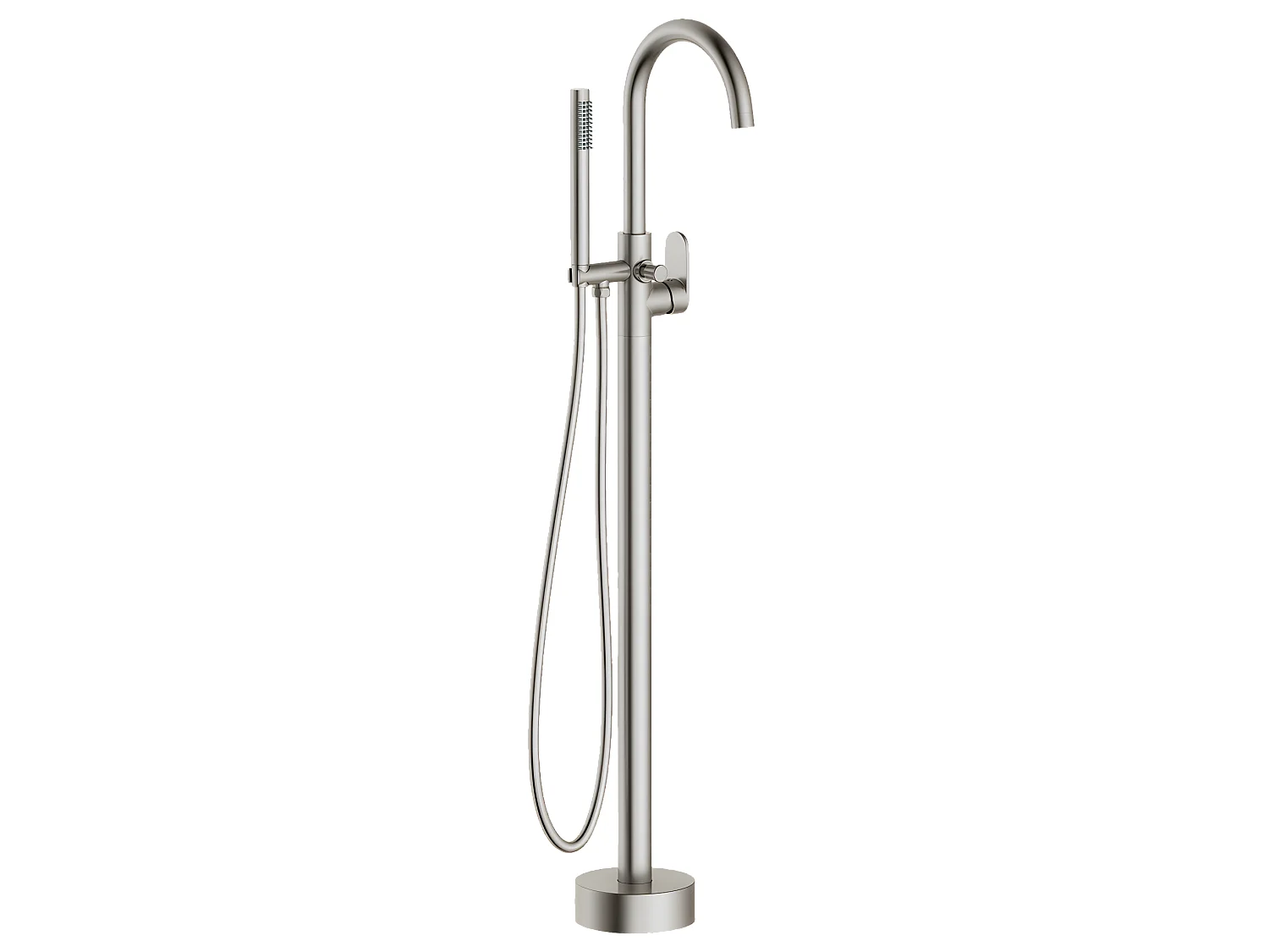 Charme II columna de suelo mecánica para bañera isla Acabado inox Essebagno