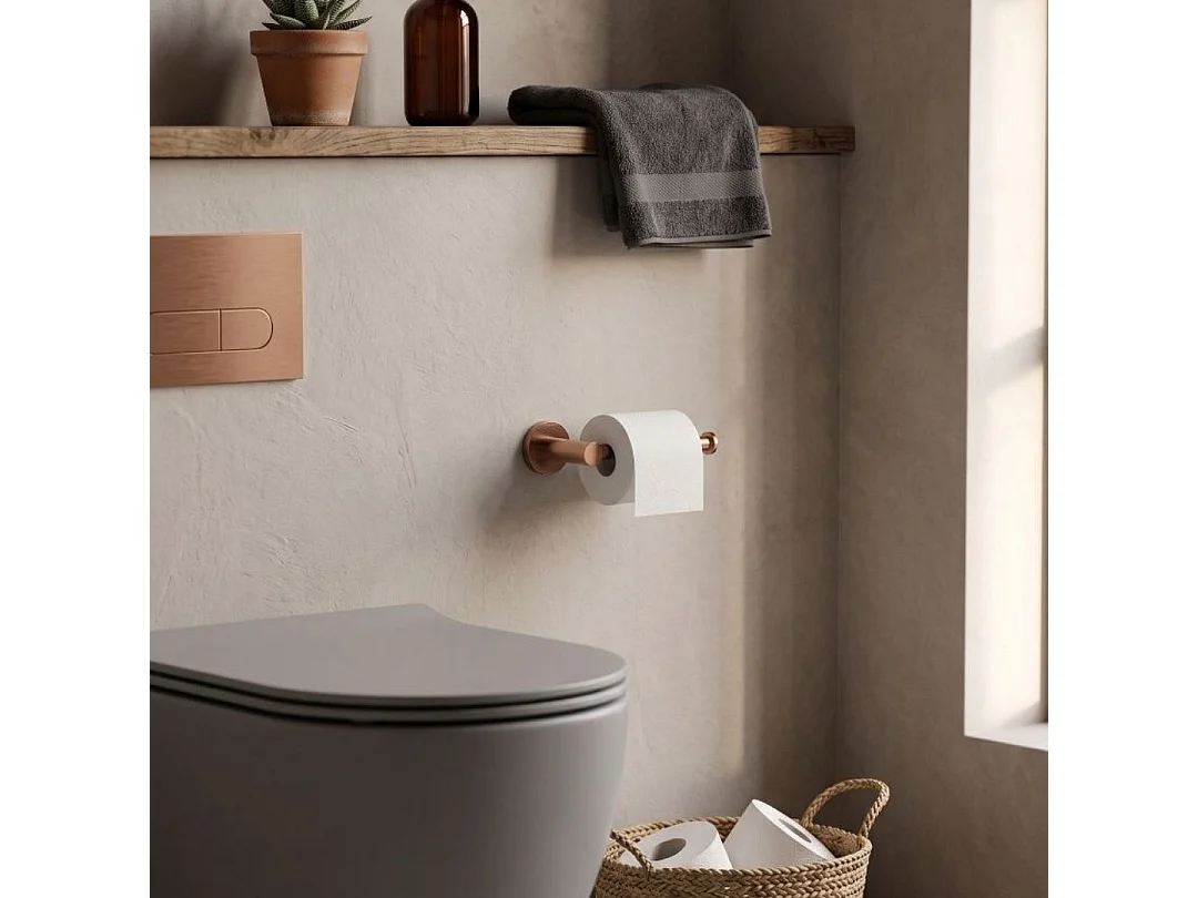 Luisa toiletrolhouder geborsteld koper - Essebagno