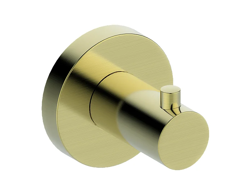 Luisa patère murale en inox or brossé - Essebagno