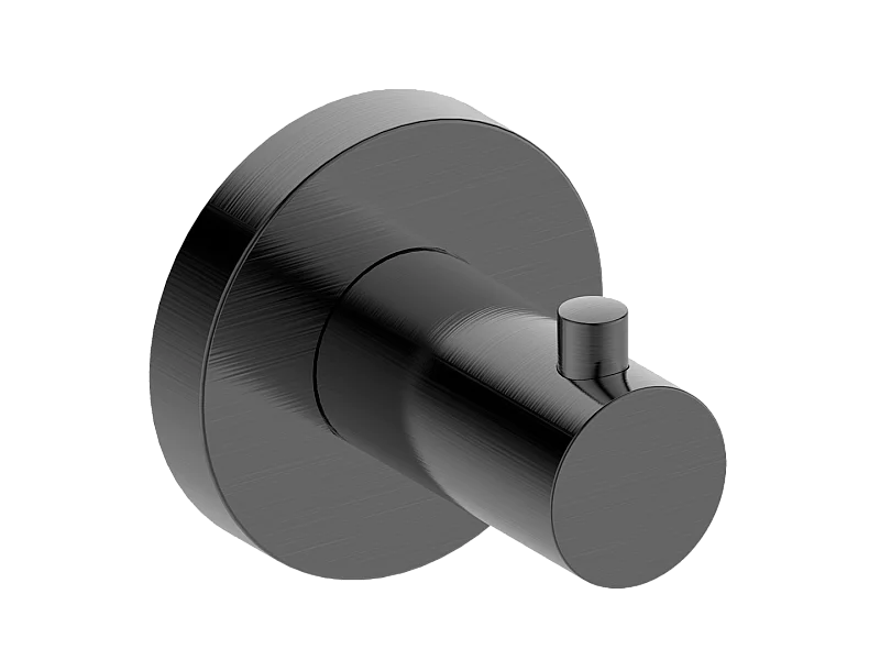 Colgador de pared Luisa de acero inoxidable de aspecto metálico gris Essebagno