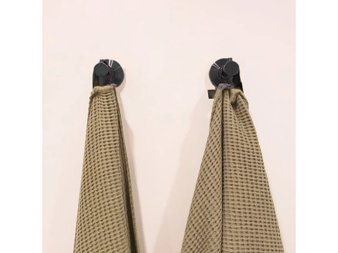 Luisa Wandhaken aus Edelstahl schwarz Essebagno