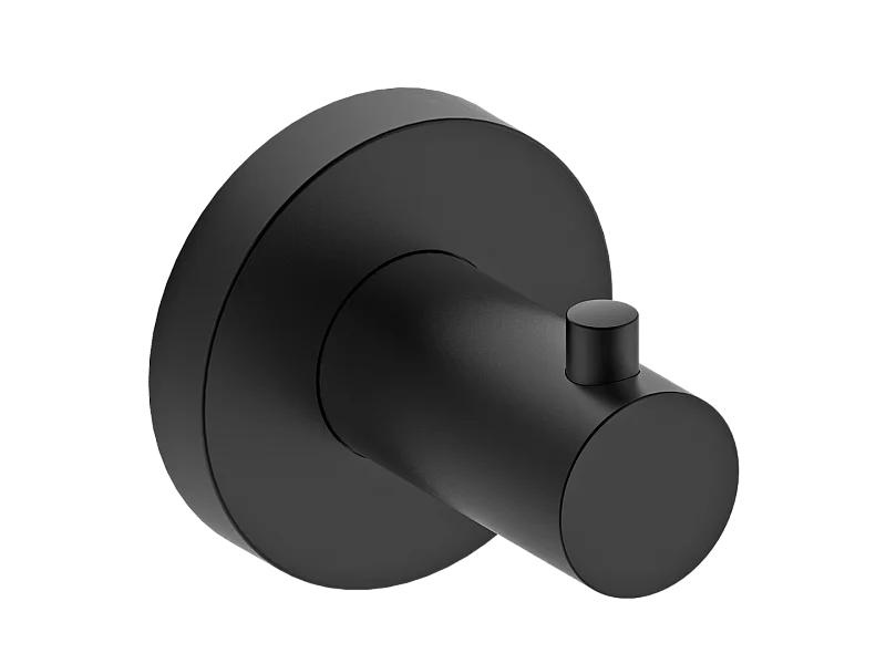 Colgador de pared Luisa de acero inoxidable negro Essebagno