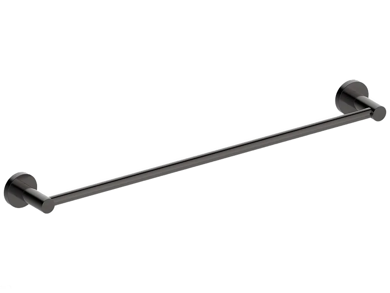 Luisa portasciugamani 1 barra grigio metallico Essebagno