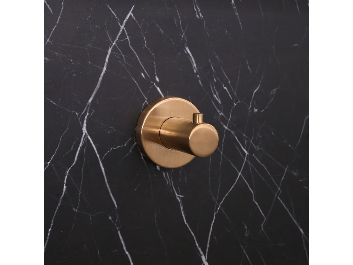 Luisa patère murale en inox cuivre brossé - Essebagno