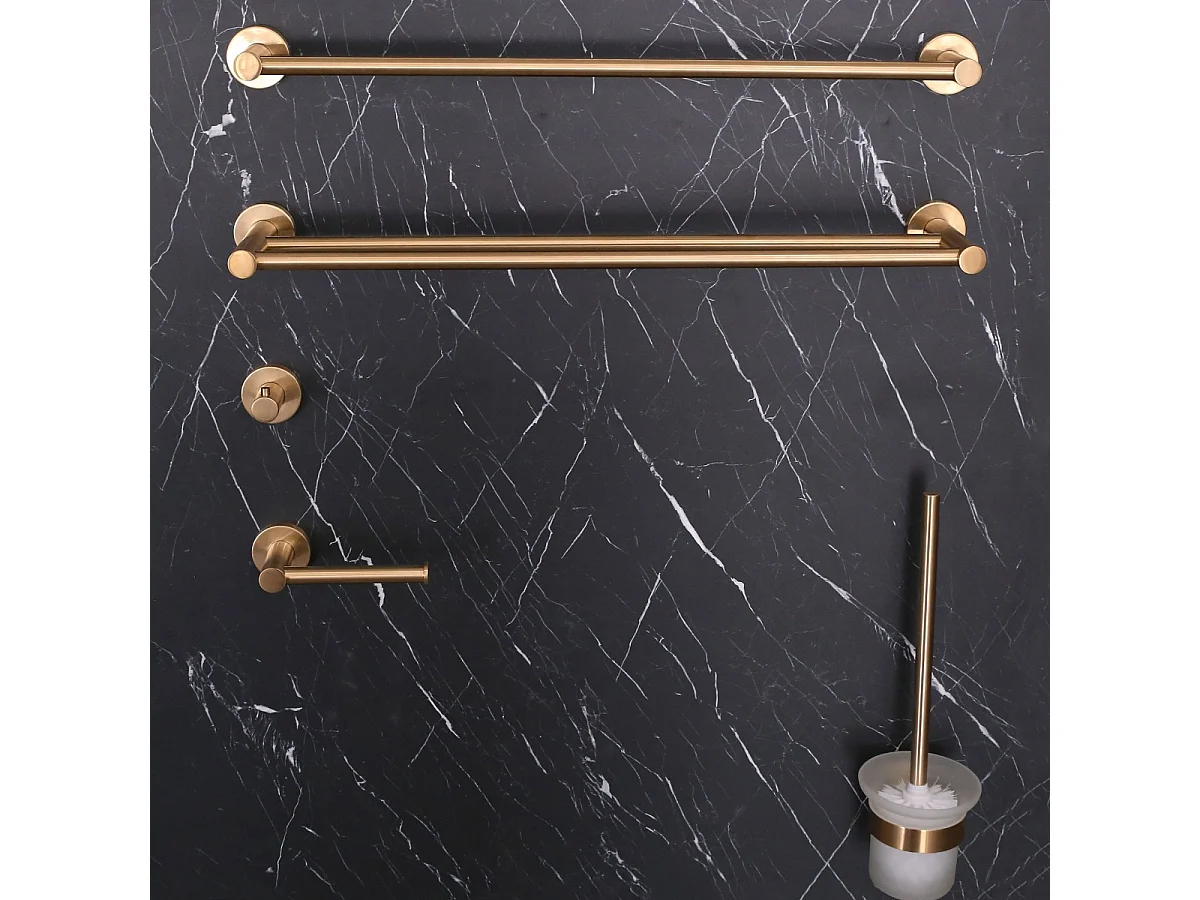 Luisa patère murale en inox cuivre brossé - Essebagno