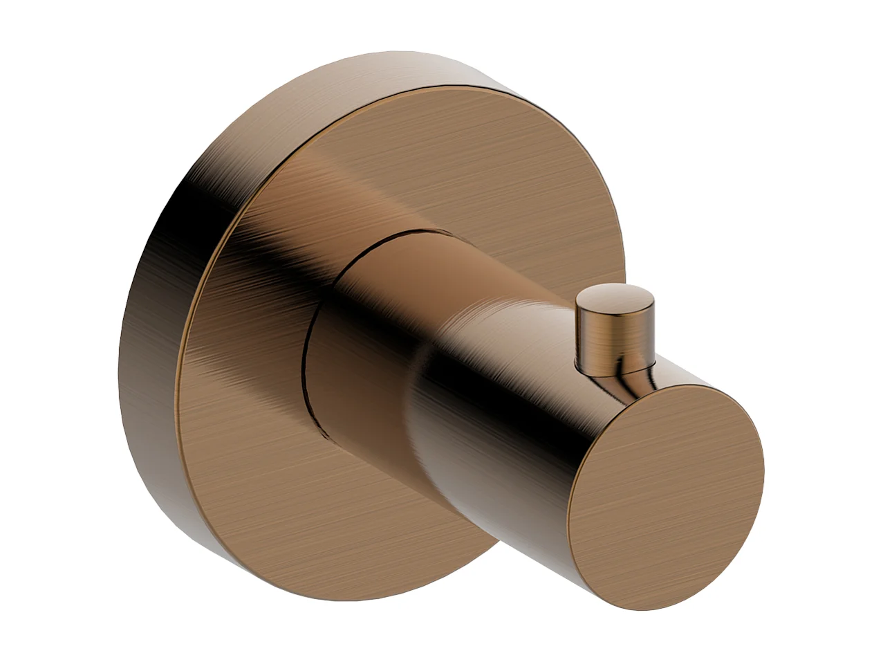 Luisa patère murale en inox cuivre brossé - Essebagno