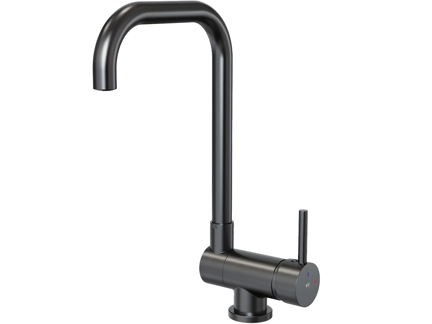 New Oslo mitigeur évier rabattable gris gun métal - Essebagno