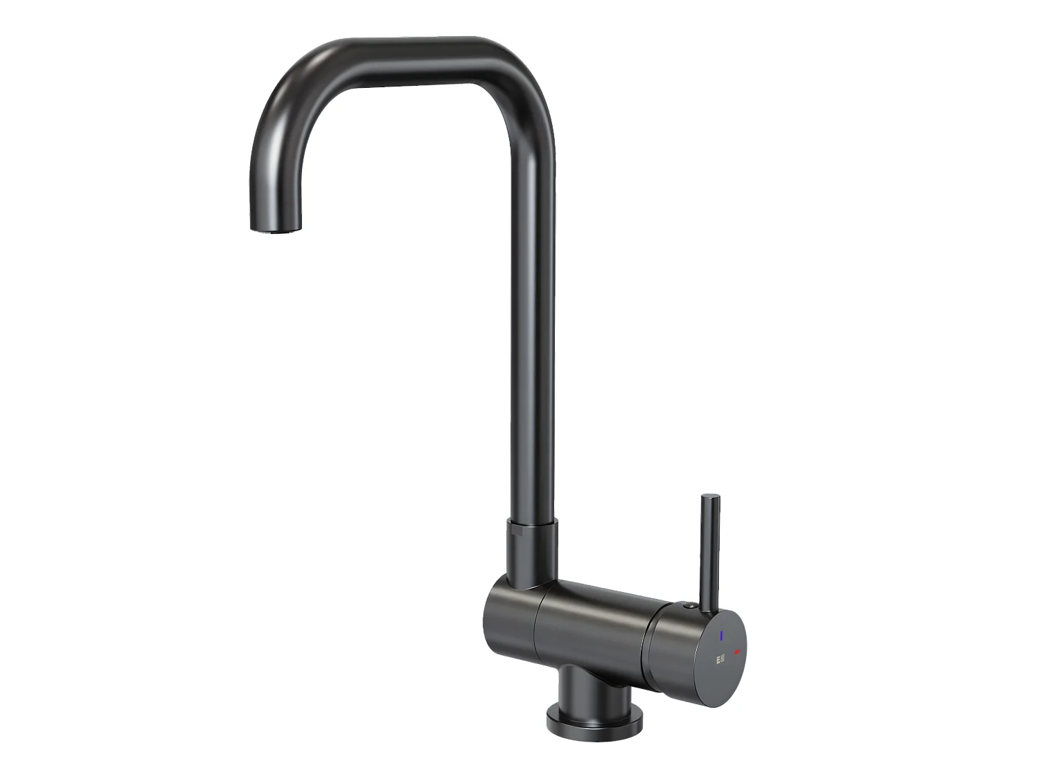 New Oslo Spültischarmatur Grau Metall abklappbar Essebagno