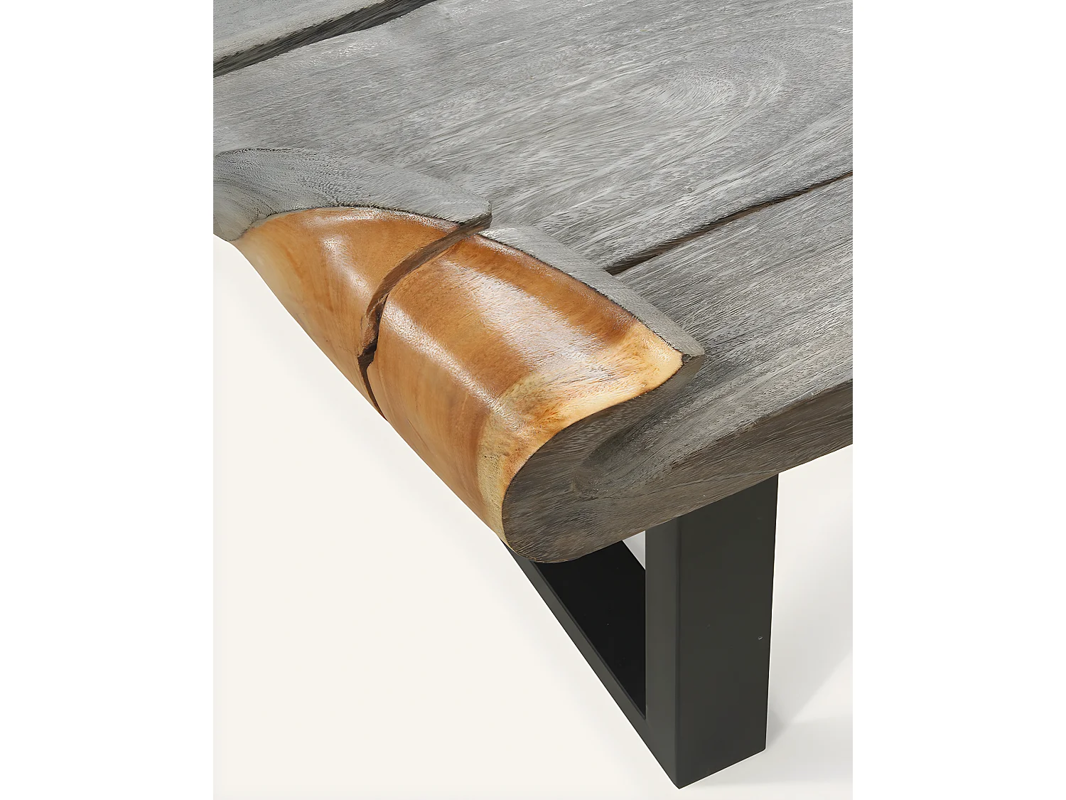 Lawong - Table basse en teck massif