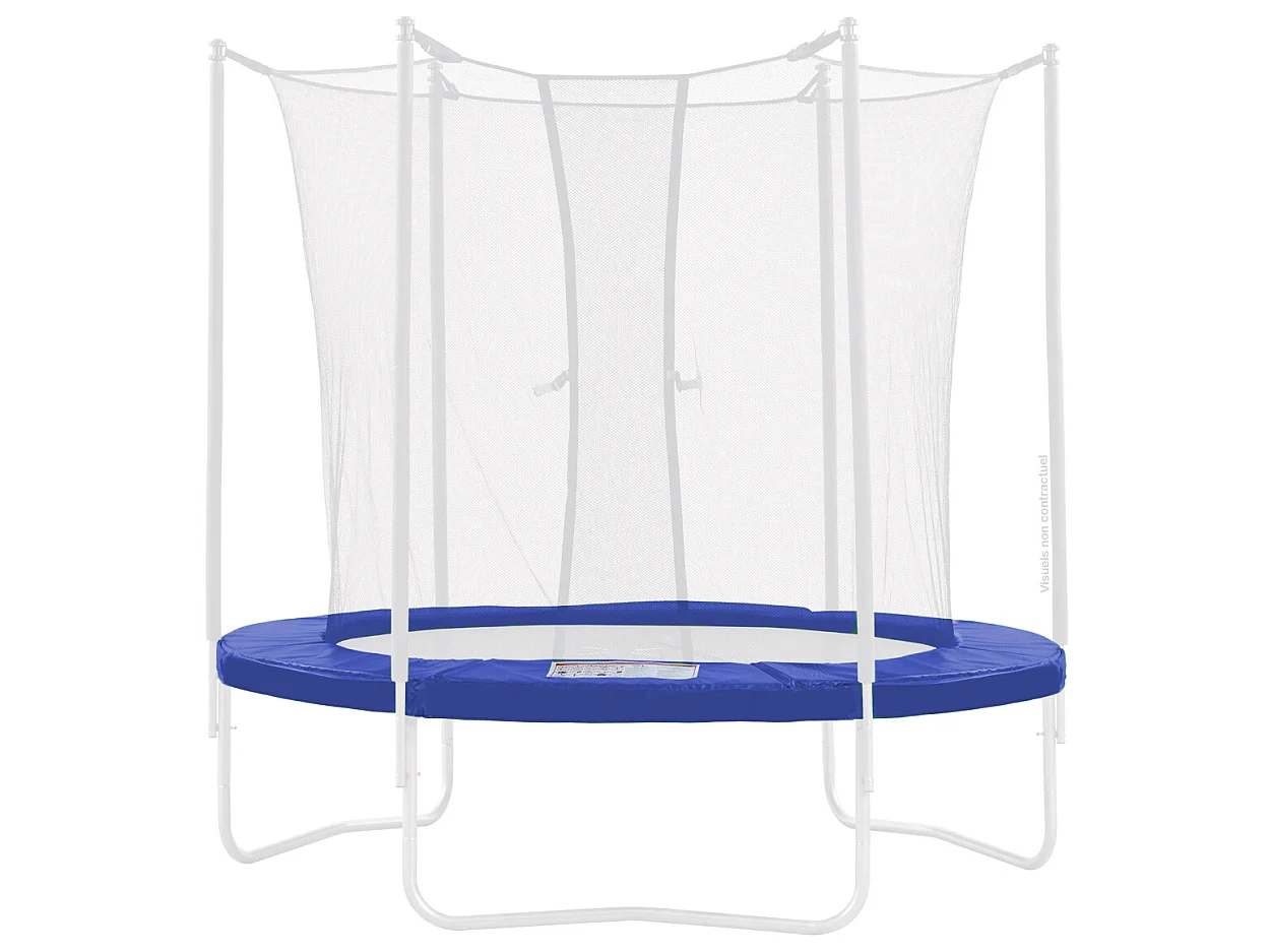 Kangui - Coussin de protection bleu Ø250cm pour trampoline