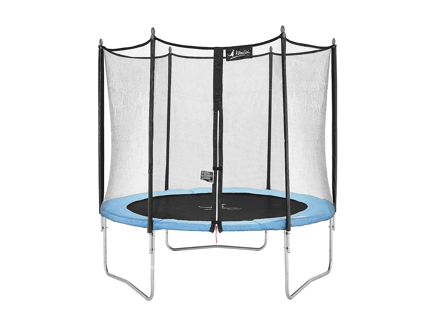 Kangui - Trampoline de jardin 250 cm + filet de sécurité | Normes EU | Montage facile