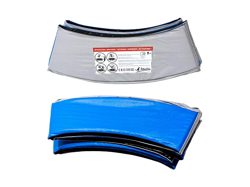 Kangui - Coussin de protection trampoline Ø 430 cm - Bleu et Gris