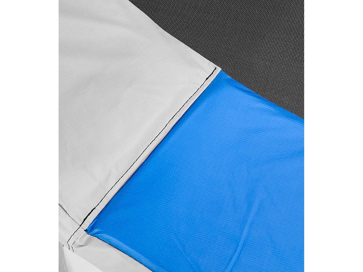 Kangui - Coussin de protection trampoline Ø 430 cm - Bleu et Gris