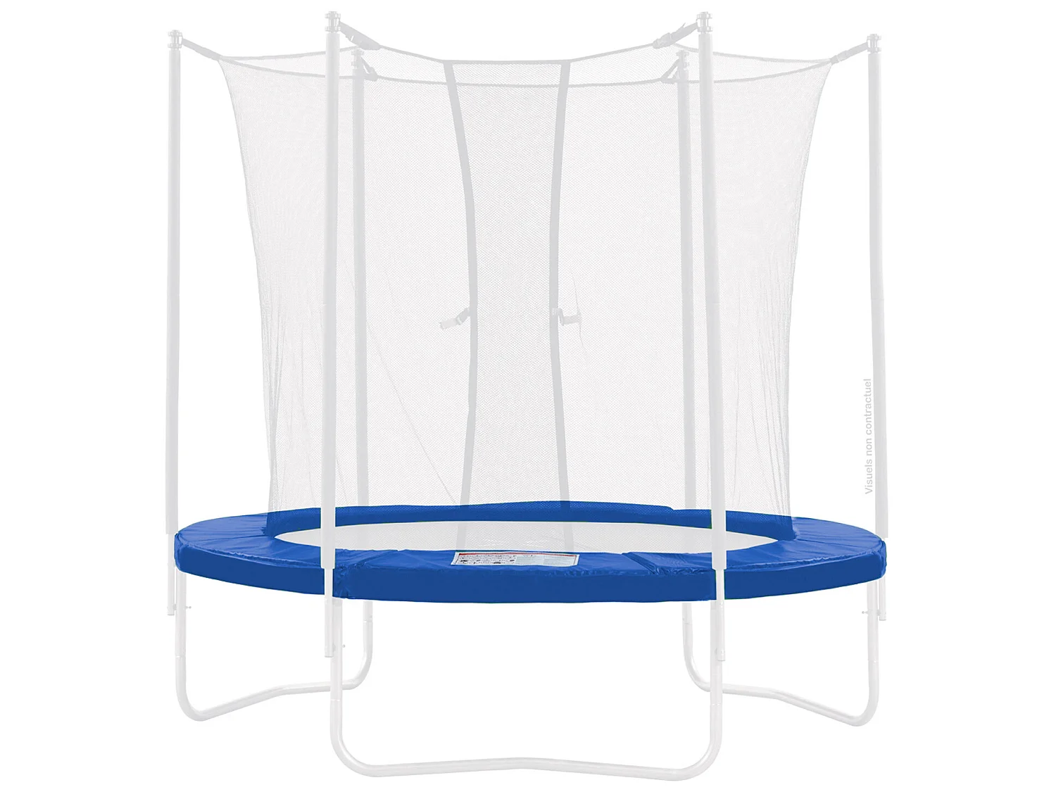 Kangui - Coussin de protection bleu Ø430cm pour trampoline