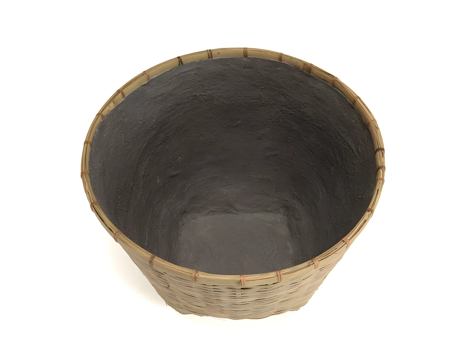 HANS - Pot de fleur rond 60x60cm en bambou naturel