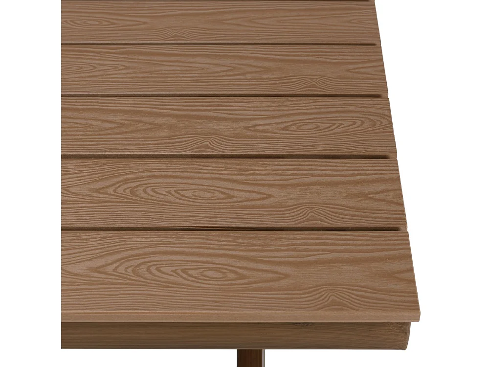 VIANNEY - Table de jardin rectangulaire 4 personnes 140x80cm