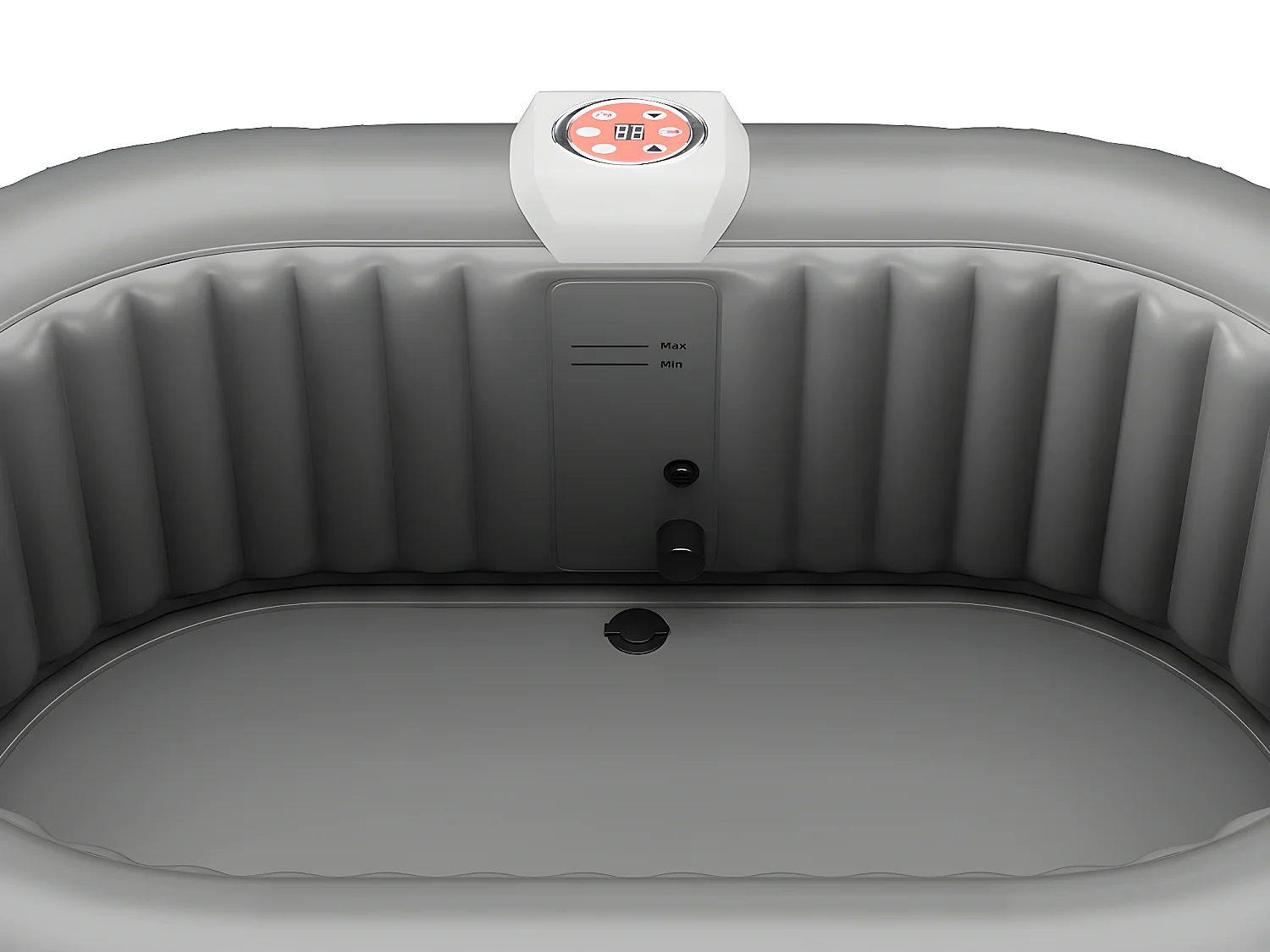 Spa hinchable ovalado B-LUCKY - 2 personas - 190x120x65cm - 90 chorros - Negro