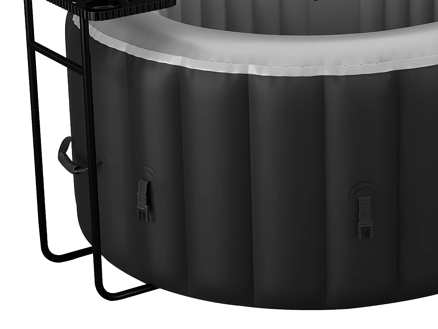 Aufblasbarer Whirlpool - 2 Personen - Schwarz - B-LUCKY