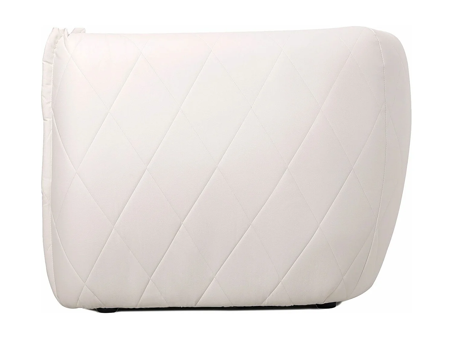 Fauteuil moderne revêtement matelassé Losania Simili Blanc