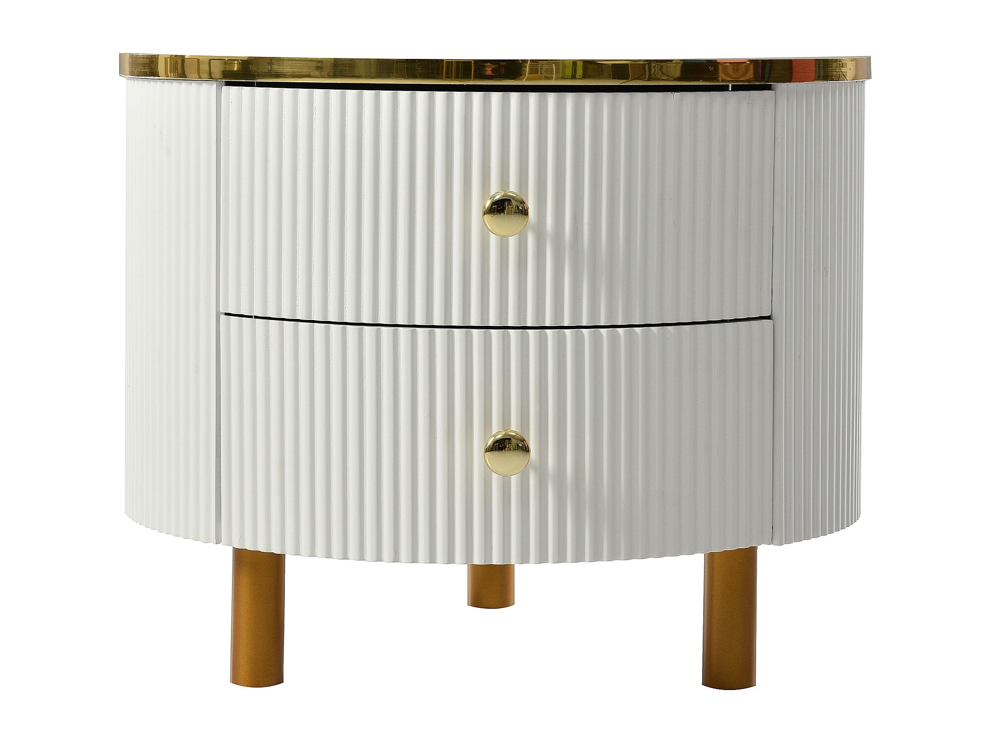 Set Mobili Soggiorno Moderno Con Vetro Temperato E Dettagli Oro - Tavolino, Mobile TV E Cassetti - Foto 10