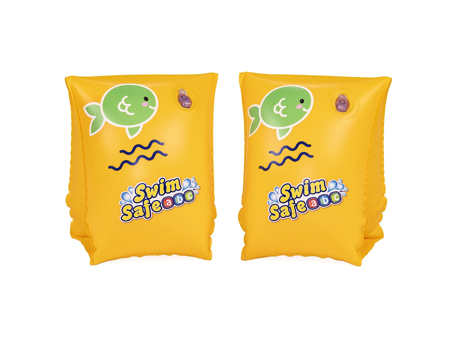 Manguitos Hinchables para Niños de 3 a 6 años Bestway Wondersplash 17x13 cm Color Amarillo Doble Cámara de Aire