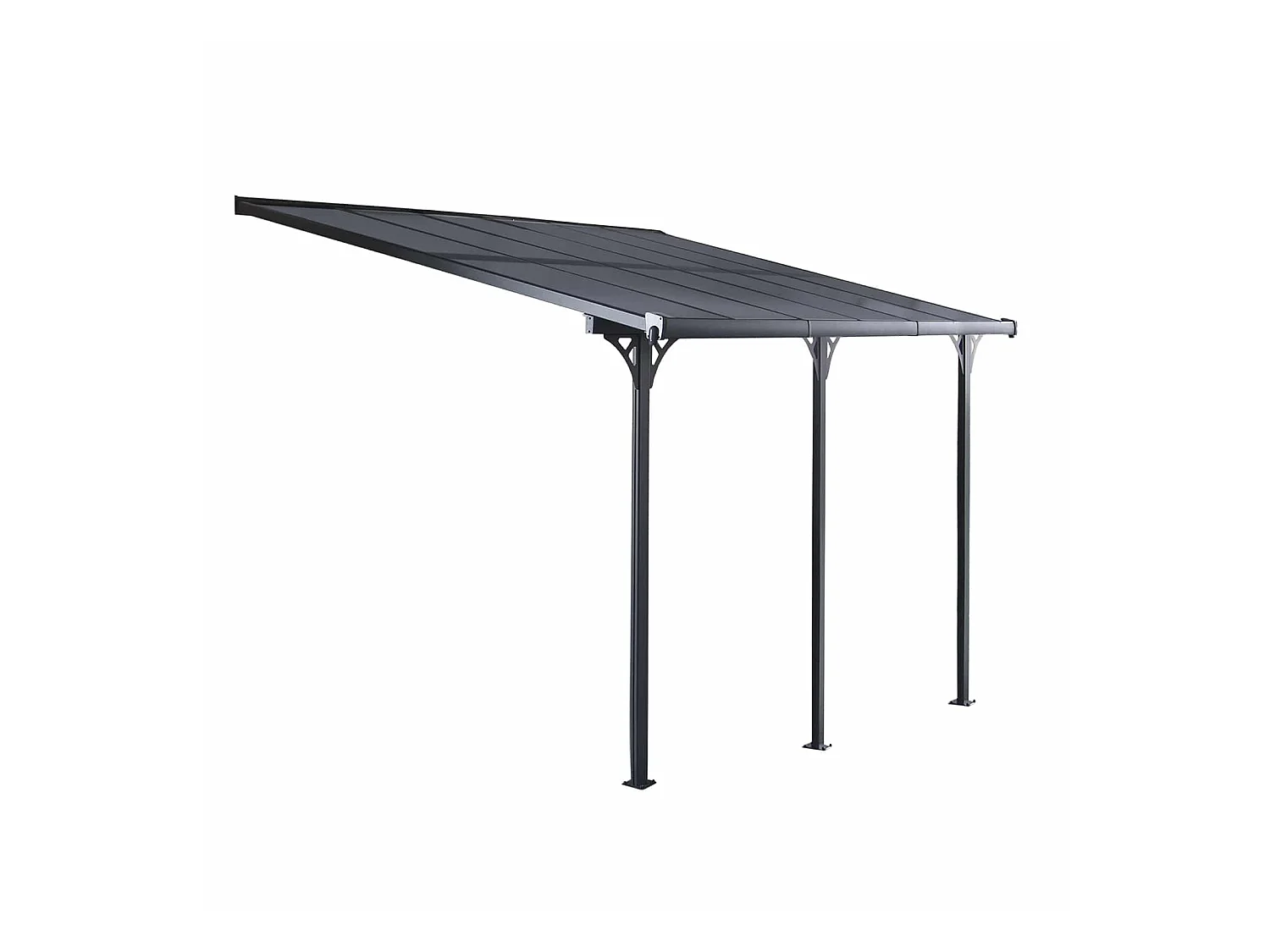 Pergola Gardiun Elliot - 13 m² 435x300x225/270 cm Aluminium et Polycarbonate