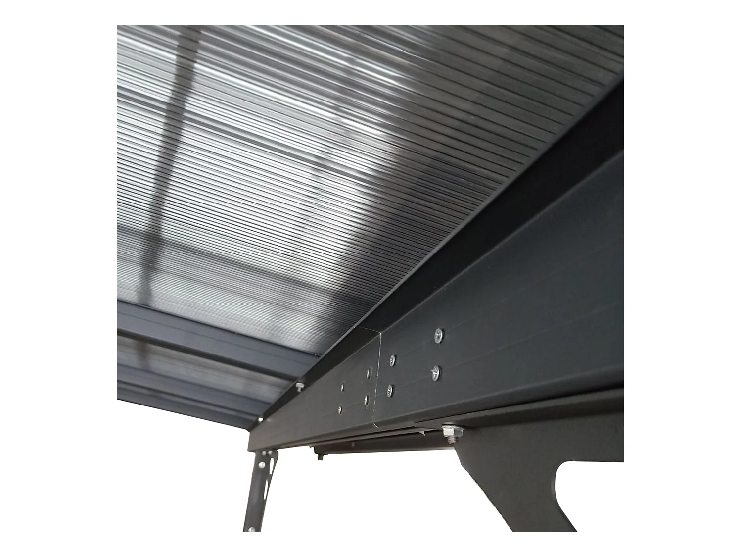 Pergola Gardiun Elliot - 13 m² 435x300x225/270 cm Aluminium et Polycarbonate