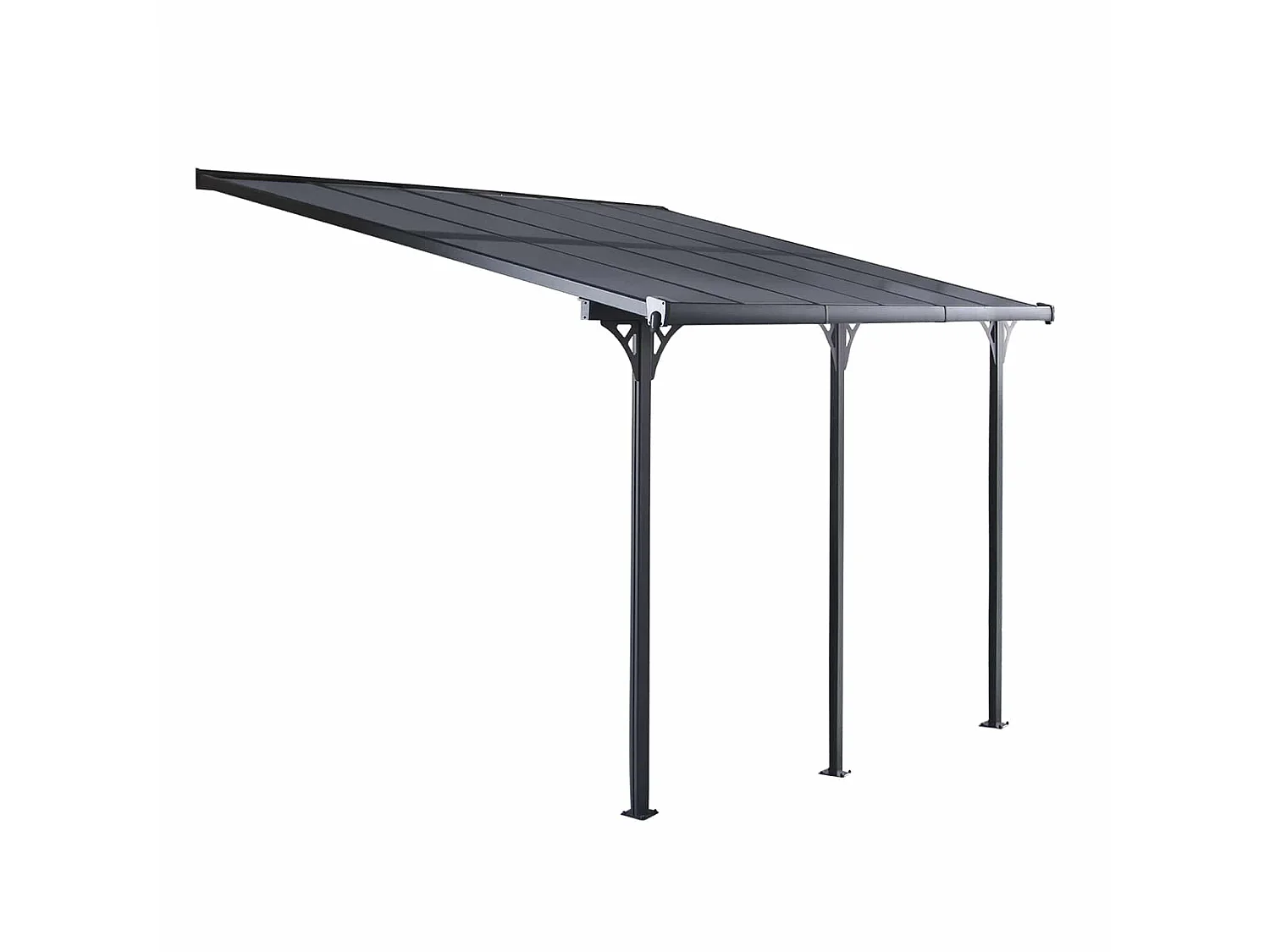 Pergola Gardiun Elliot - 13 m² 435x300x225/270 cm Aluminium et Polycarbonate
