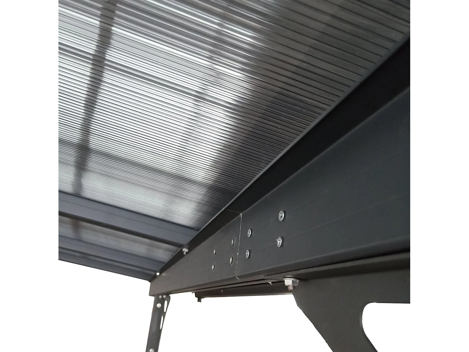 Pergola Gardiun Elliot - 13 m² 435x300x225/270 cm Aluminium et Polycarbonate