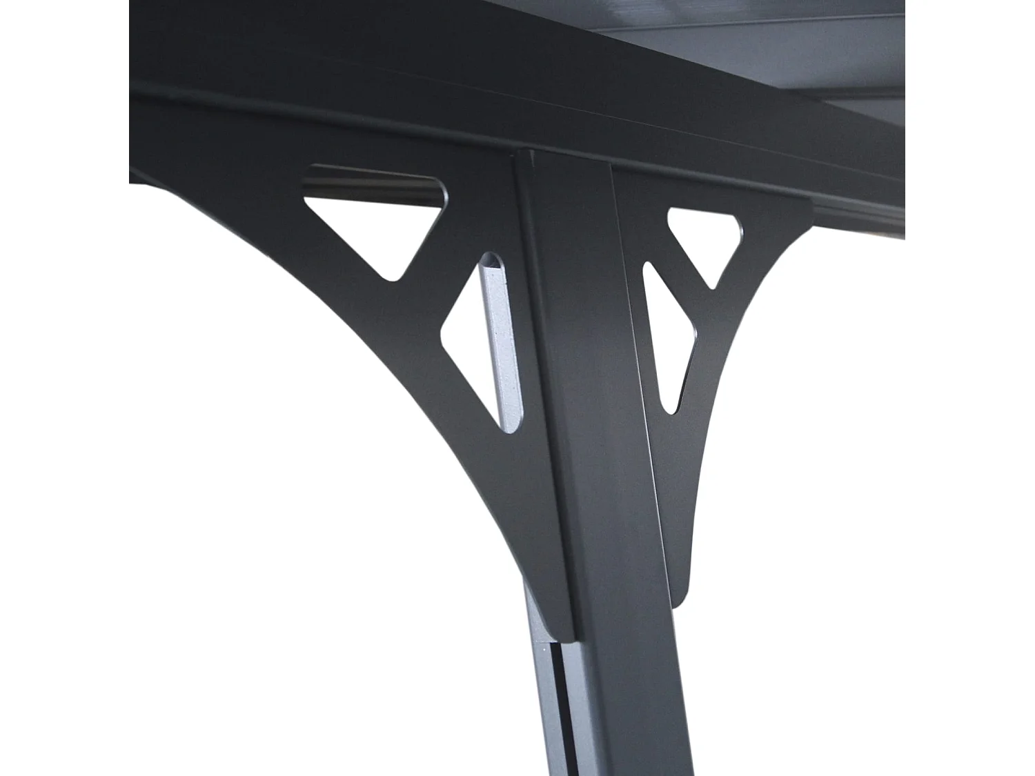 Pergola Gardiun Elliot - 8 m² 313x254x220/260 cm Aluminium et Polycarbonate