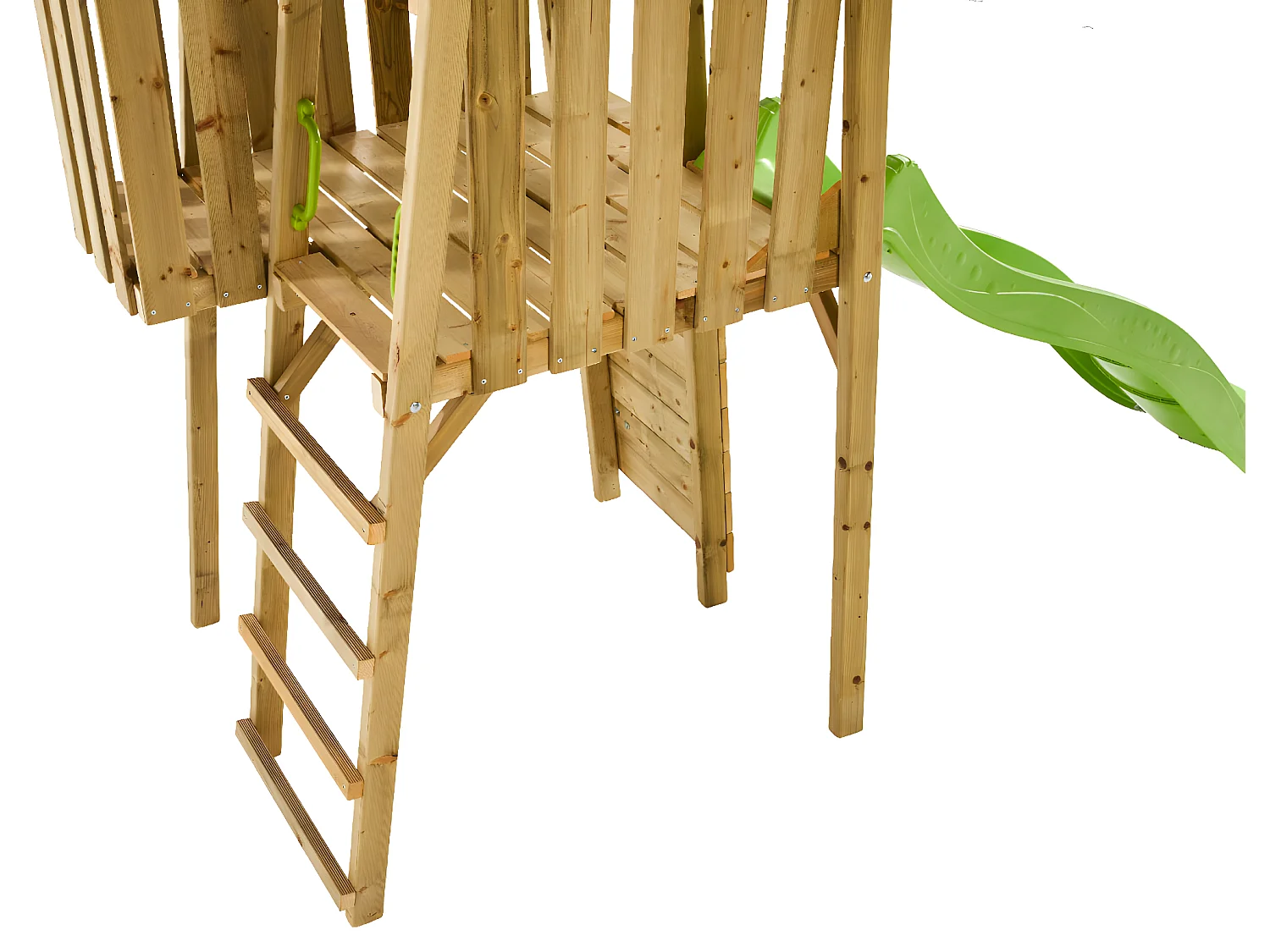 KANGUI Tour de jeux en bois Wiki - Toboggan, mur d'escalade, cabane, échelle