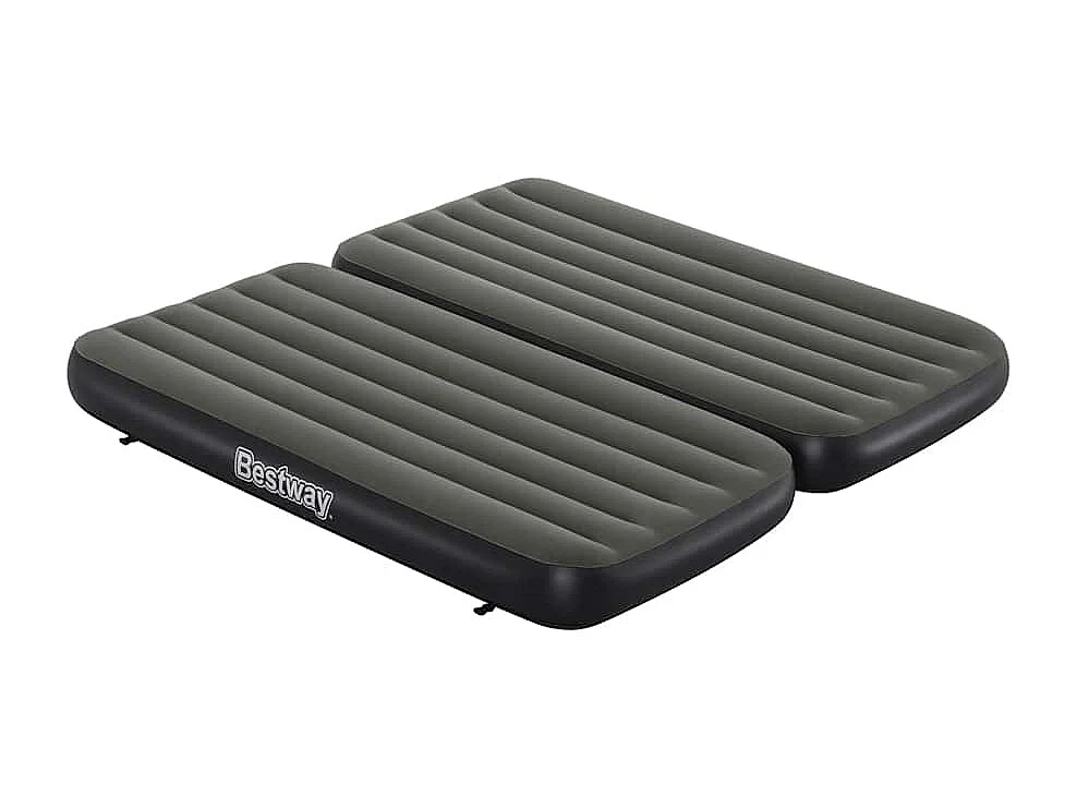 Letto ad Aria Gonfiabile 3 in 1 Nero e Grigio 188x99x25 cm
