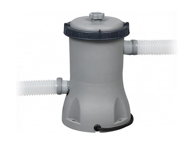 Piscina Desmontable Tubular Bestway Power Steel 404x201x100 cm Depuradora de Cartucho de 2.006 L/H Con Escalera Diseño Ratán