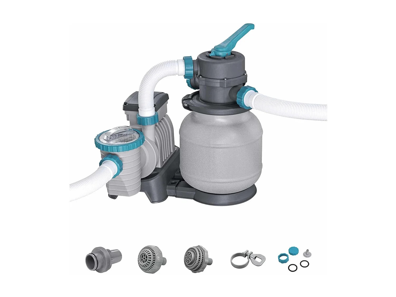 Piscine Autoportante Tubulaire Bestway Power Steel Design Rotin 549x274x122 cm Filtre à Sable de 5.678 litres/heure