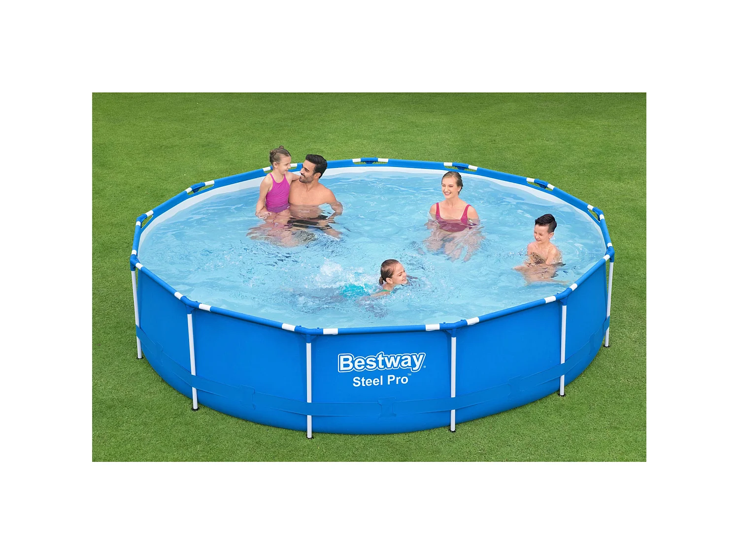 Piscine Hors-sol Tubulaire Bestway Steel Pro 396x84 cm Épurateur à Cartouche de 2 006 L/H