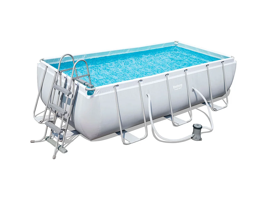 Piscina Fuori Terra Bestway Power Steel 404x201x100 cm Pompa Filtro a Cartuccia da 2.006 litri/ora