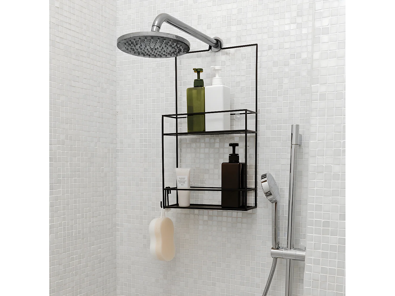 Organizador para ducha Negro